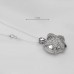 2.10 CTW CZ Sterling Silver Heart 18" Necklace